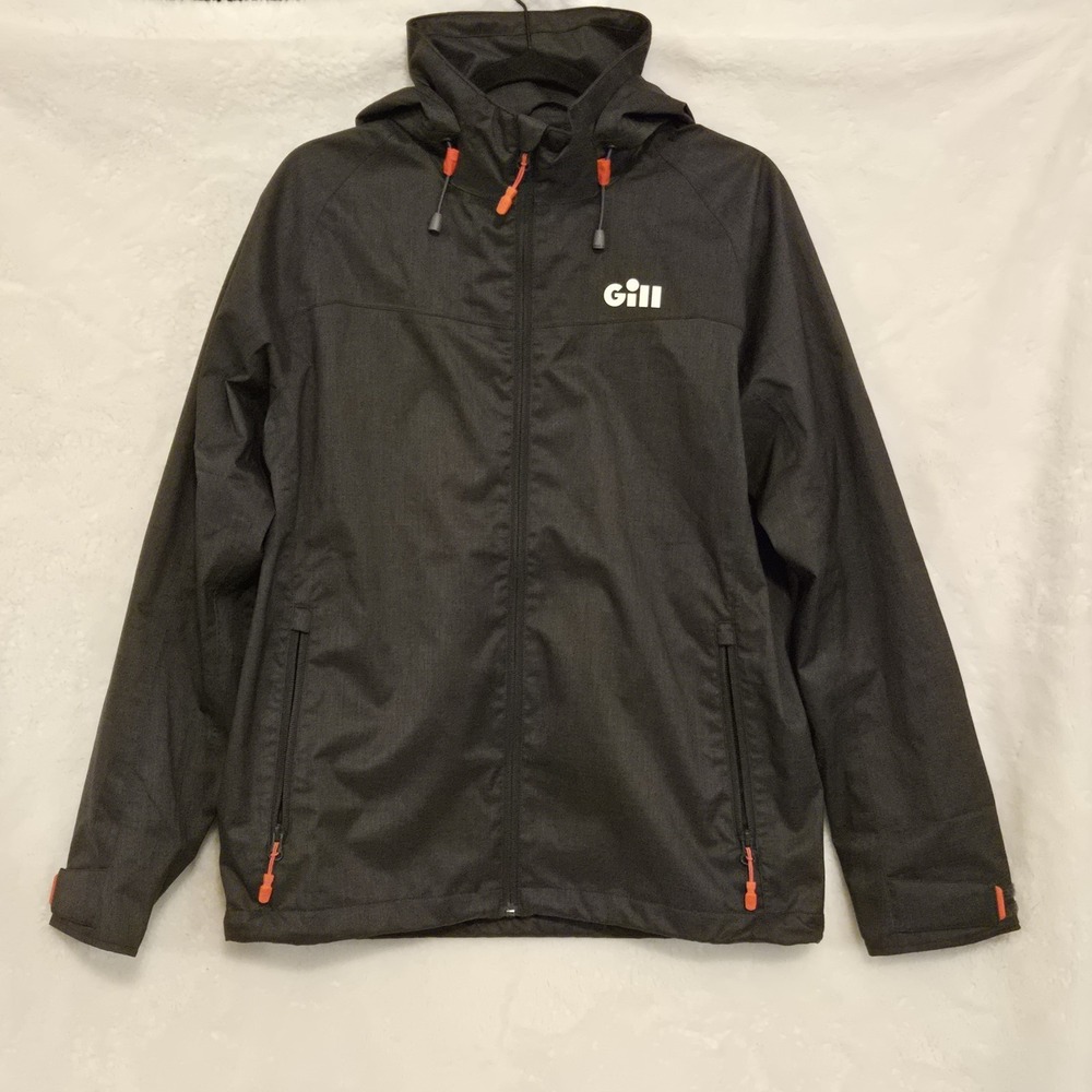 Gill Pilot Jacket Mens Small Dark Gray/Black Waterproof, Breathable,Light Weight